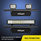 Nilight Front Bumper License Plate Mount Bracket Holder Black, view 2