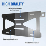 Nilight Front License Plate Bracket fit for Ford Bronco 2/4 Door 2021-2026 | for 2021-2025 2026 Steel License Plate Mounting Holder for Heavy-Duty Modular Bumper no Drilling Required Rattle-Free Black, view 3
