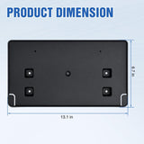 Nilight Front License Plate Bracket for JL 2018-2026# 68295610AA CH1068150 | for 2018-2021 2022 2023 2024 2025 2026 Jeep Wrangler JL JLU & Gladiator JT Black only for Steel Bumper, view 3