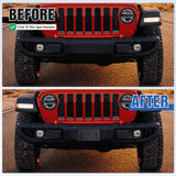 Nilight Front License Plate Bracket for JL 2018-2026# 68295610AA CH1068150 | for 2018-2021 2022 2023 2024 2025 2026 Jeep Wrangler JL JLU & Gladiator JT Black only for Steel Bumper, view 5