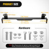 Nilight Front Lower Hidden Bumper Mounting Brackets for 20-22inch Straight LED Light Bar Compatible with 2011-2016 Ford F250 F350 F450, view 2