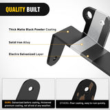 Nilight Front Lower Hidden Bumper Mounting Brackets for 20-22inch Straight LED Light Bar Compatible with 2011-2016 Ford F250 F350 F450, view 3