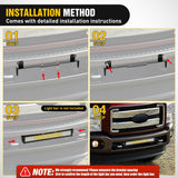 Nilight Front Lower Hidden Bumper Mounting Brackets for 20-22inch Straight LED Light Bar Compatible with 2011-2016 Ford F250 F350 F450, view 4