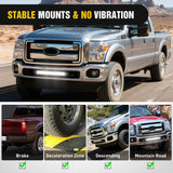 Nilight Front Lower Hidden Bumper Mounting Brackets for 20-22inch Straight LED Light Bar Compatible with 2011-2016 Ford F250 F350 F450, view 5