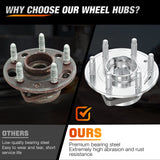 Nilight Front or Rear Wheel Hub Bearing Assembly for Chevy Equinox Impala Malibu, GMC Terrain 2010 2011 2012 2013 2014 2015 2016 2017, Cadillac CTS/XTS, Buick Regal Lacrosse with 5-Lug OEM 513288, view 4