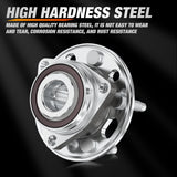 Nilight Front or Rear Wheel Hub Bearing Assembly for Chevy Equinox Impala Malibu, GMC Terrain 2010 2011 2012 2013 2014 2015 2016 2017, Cadillac CTS/XTS, Buick Regal Lacrosse with 5-Lug OEM 513288, view 5
