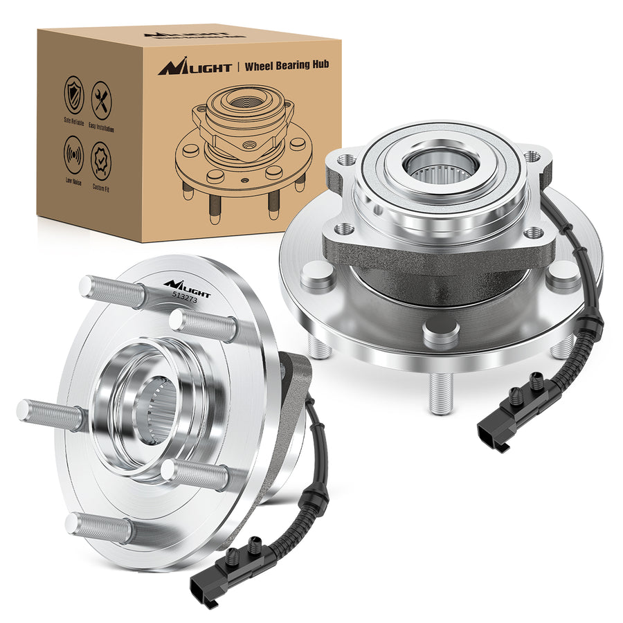 Nilight Front or Rear Wheel Hub Bearing Assembly for Chevy Equinox Impala Malibu, GMC Terrain 2010 2011 2012 2013 2014 2015 2016 2017, Cadillac CTS/XTS, Buick Regal Lacrosse with 5-Lug OEM 513288