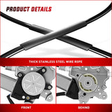 Nilight Front Passenger Window Regulator with Motor, Compatible with Nissan Frontier 2005 2006 2007 2008 2009 2010 2011 2012 2013 2014 2015, Power Window Lift Motor Assembly, 741-349, view 3