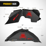 Nilight Front & Rear Inner Fender Liners Wheel Cover Fit for 2007 2008 2009 2010 2011 2012 2013 2014 2015 2016 2017 2018 Wrangler JK JKU 4WD (4-Door/2-Door), view 2