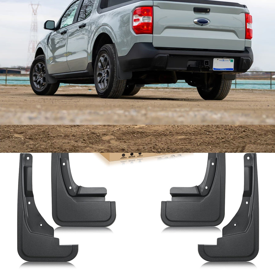 Nilight Front & Rear Set Mud Flaps for Ford Maverick 2022 2023 2024 2025