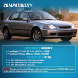 Nilight Front Struts Shocks Complete Assembly Kit Compatible with Honda Civic Acura EL 2001 2002 2003 2004 2005, Front Shock Absorber Strut Coil Spring Assembly Pair Replaces OE# 171433 171434, 2PCS, view 2