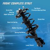 Nilight Front Struts Shocks Complete Assembly Kit Compatible with Honda Civic Acura EL 2001 2002 2003 2004 2005, Front Shock Absorber Strut Coil Spring Assembly Pair Replaces OE# 171433 171434, 2PCS, view 3