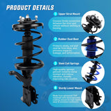Nilight Front Struts Shocks Complete Assembly Kit Compatible with Honda Civic Acura EL 2001 2002 2003 2004 2005, Front Shock Absorber Strut Coil Spring Assembly Pair Replaces OE# 171433 171434, 2PCS, view 4