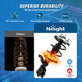 Nilight Front Struts Shocks Complete Assembly Kit Compatible with Honda Civic Acura EL 2001 2002 2003 2004 2005, Front Shock Absorber Strut Coil Spring Assembly Pair Replaces OE# 171433 171434, 2PCS, view 6