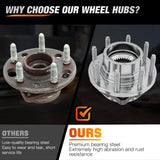 Nilight Front Wheel Bearing and Hub Assembly for Ford F-250 F-350 Super Duty 2011 2012 2013 2014 2015 2016, 4WD SRW (Not for DRW), 515130-2Pack, view 4