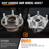 Nilight Front Wheel Bearing and Hub Assembly for Nissan Sentra 2013 2014 2015 2016 2017 2018 2019, NV200 2013–2019, Leaf 2013-2017, Chevy City Express 2015–2018, 513364-2Pack, view 4