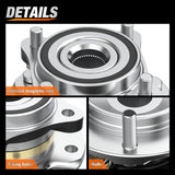 Nilight Front Wheel Bearing and Hub Assembly for Toyota Tacoma 2005-2018, 4Runner 2003-2018, FJ Cruiser 2007-2014, Lexus GX460 2010-2018, GX470 2003-2009, 4WD w/6 Lugs-950-001 2Pack, view 4