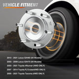 Nilight Front Wheel Bearing and Hub Assembly for Toyota Tacoma 2005-2018, 4Runner 2003-2018, FJ Cruiser 2007-2014, Lexus GX460 2010-2018, GX470 2003-2009, 4WD w/6 Lugs-950-001 2Pack, view 6
