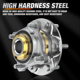 Nilight Front Wheel Bearing and Hubs Assembly for Toyota Tacoma 2005-2016 2017 2018 2019, 4Runner 2003-2016, FJ Cruiser 2007-2009, Hilux 2005-2017, 2WD Only, 6 Lugs w/ABS-950-004 2Pack, view 2