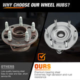 Nilight Front Wheel Bearing and Hubs Assembly for Toyota Tacoma 2005-2016 2017 2018 2019, 4Runner 2003-2016, FJ Cruiser 2007-2009, Hilux 2005-2017, 2WD Only, 6 Lugs w/ABS-950-004 2Pack, view 6