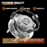 Nilight Front Wheel Bearing Hub Assembly for GMC Envoy XL XUV 2002 2003 2004 2005 2006 2007 2008 2009, Chevy Trailblazer EXT SSR Olds Bravada Isuzu Ascender Buick Rainier with 6-Lug, OEM 513188, view 5