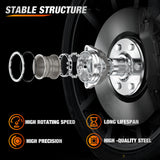 Nilight Front Wheel Bearing Hubs Assembly for GMC Chevy Silverado Sierra Avalanche 1999 2000 2001 2002 2003 2004 2005 2006, Yukon XL Suburban 1500 Tahoe Cadillac Escalade with 6-Lug, OEM 515036, view 3