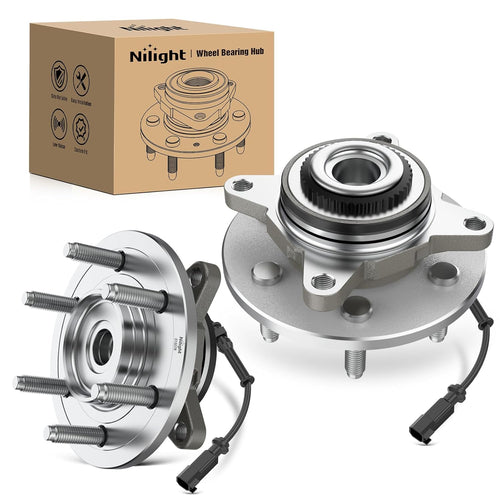 Nilight Front Wheel Bearing Hubs for Ford F-150 2005 2006 2007 2008 4WD | For 2005-2008 Ford Lobo and 2006-2008 Lincoln Mark LT, Direct Replacement, Smooth & Quiet Operation-2Pack
