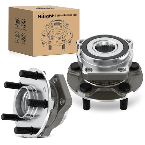 Nilight Front Wheel Bearing Hubs for Subaru Outback 2005-2014-2Pack | For 2005-2014 Subaru Legacy Front, Direct Replacement, Heavy-Duty Construction