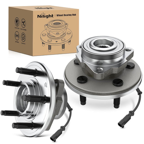 Nilight Front Wheel Bearings for Ford Explorer 2006 2007 2008 2009 2010 | For Ford Explorer Sport Trac 2007-2010, Mercury Mountaineer 2006-2010, Direct Replacement-2Pack