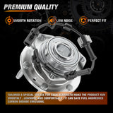 Nilight Front Wheel Hub and Bearing Assembly for Chevrolet Malibu 2004-2006 2007-2011 2012, HHR & Cobalt 2008-2010, Pontiac G6 2005-2010, Saturn Aura 2007-2009 with ABS & 5-Lug, OEM 513214, view 5