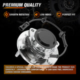 Nilight Front Wheel Hub Assembly for Chevy Sierra Silverado 1500 Avalanche Express 1999-2012, GMC Savana Sierra Yukon XL Cadillac Escalade2003-2005,6 Lugs with ABS Fits ONLY 2WD, OEM 515054, view 5