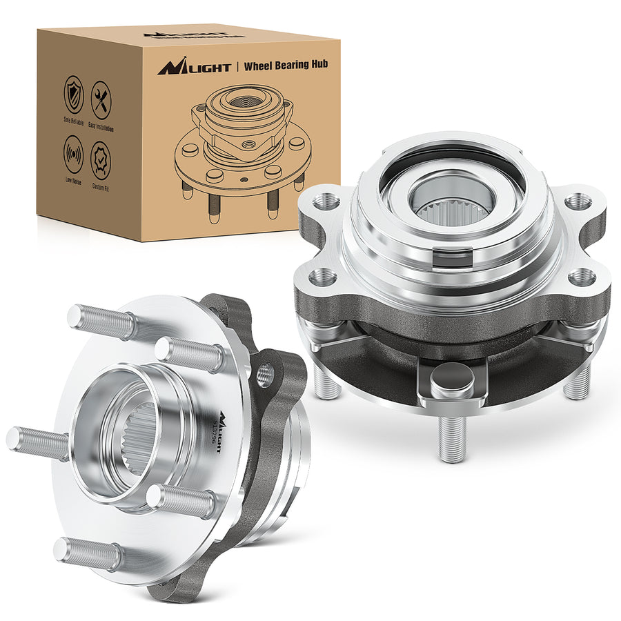 Nilight Front Wheel Hub Bearing Assembly for Nissan Altima 2007-2013 2014 2015 2016 2017 2018, Murano 2009-2018, Maxima 2009-2019, Pathfinder 2013-2019, Infiniti QX60 2013-2017, OEM 513296