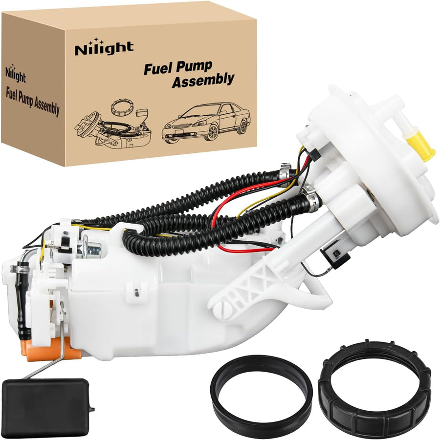 Nilight Fuel Pump Assembly E8566M for Honda Civic 2001-2005 1.3L 1.7L 2.0L | for Civic 2001 02 03 04 2005 Automotive Replacement Electric Fuel Pumps Module Assembly with Sending Unit # SP8011M FG1394