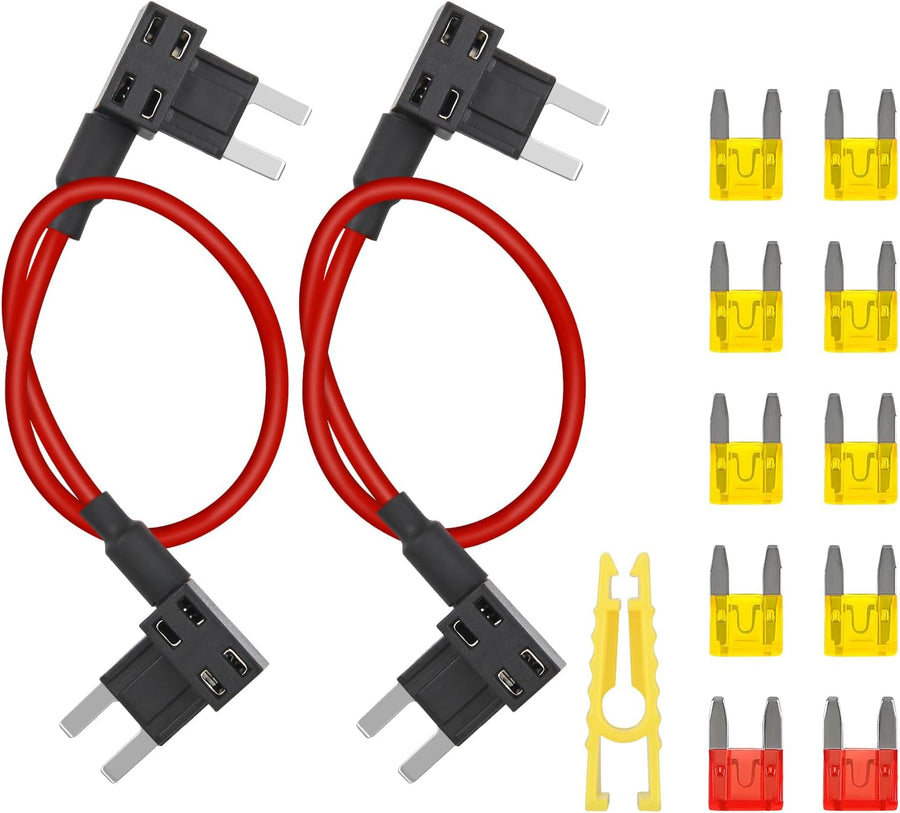 Nilight Fuse Adapter Fuses Holder TIPM Bypass 14AWG Wire 20 AMP Repair Fuel Pump Relay Cable Compatible with Dodge Ram 1500 2500 3500 Chrysler Jeep VW 2007-2016 Replace CBWPR091AA