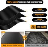 Nilight Garage Containment Mat 8.6 Inch x 22 FT PVC Garage Floor Mat with 1.4 Inch Raised Foam Edge Waterproof Heavy Duty Garage Parking Mat for Full Size Pickup Trucks SUVs Luxury Sedans Class B Motorhomes, view 3