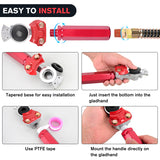 Nilight Glad Hands Grips Set with Seals Heavy Duty Gladhand Extension Handles Kit Emergency & Service Brake Air Hose Coupling Connectors for Semi Truck Trailer Brake System 1 Pair, view 5