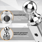 Nilight GNXA2000 Gooseneck Hitch Ball Compatible with B&W Trailer Hitches, 2-5/16 Inch Replacement Gooseneck Tow Hitch Ball 30,000lbs Load Capacity, view 3