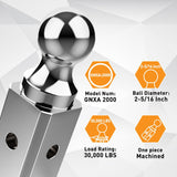 Nilight GNXA2000 Gooseneck Hitch Ball Compatible with B&W Trailer Hitches, 2-5/16 Inch Replacement Gooseneck Tow Hitch Ball 30,000lbs Load Capacity, view 4