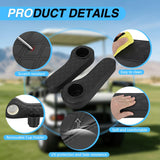Nilight Golf Cart Armrests 2PCS Black Diamond Flip Stand Cup Holder | No Drilling Detachable PU Leather Armrest with Iron Bracket Fits 1 Inch Square Tubes for EZGO Club Car Yamaha Rear Seat, view 3