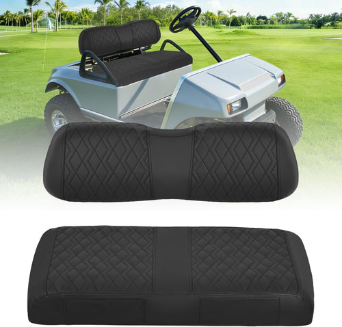 Nilight Golf Cart Front Seat Cover 1PC Black Leather Club Car DS | Waterproof Leather No Staple Design All Season Protection Sun Scratch Resistant Cover Fits 2000-2026 Club Car DS