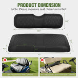 Nilight Golf Cart Front Seat Cover 1PC Black Leather EZGO TXT RXV | Waterproof Leather No Staple Design All Season Protection Sun Scratch Resistant Fits 1994-2013 EZGO TXT/ RXV, view 2