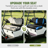 Nilight Golf Cart Front Seat Cover 1PC Blue Black EZGO TXT RXV Club Car DS | Breathable Sandwich Mesh Sun Scratch Resistant Washable No Staple Fits 1994-2013 EZGO TXT RXV and 2000-2026 Club Car DS, view 6
