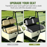 Nilight Golf Cart Front Seat Cover 1PC Grey Black Club Car DS Yamaha | Breathable Sandwich Mesh Sun Scratch Resistant Washable No Staple Fits 1982-2000 Club Car DS and Yamaha G22 G19 G16 G9 G2, view 6