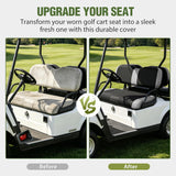 Nilight Golf Cart Front Seat Cover 1PC Grey Black EZGO TXT RXV Club Car DS | Breathable Sandwich Mesh Sun Scratch Resistant Washable No Staple Fits 1994-2013 EZGO TXT RXV and 2000-2026 Club Car DS, view 6