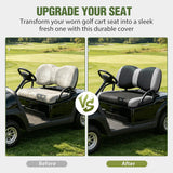 Nilight Golf Cart Front Seat Cover 1PC Grey Black Yamaha Drive G29 Drive2 | Breathable Sun Scratch Resistant Washable No Staple Fits 2007-2016 Yamaha G29 2017-2026 Drive2 2004-2019 Club Car Precedent, view 6