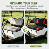 Nilight Golf Cart Front Seat Cover 1PC Red Black EZGO TXT RXV Club Car DS | Breathable Sandwich Mesh Sun Scratch Resistant Washable No Staple Fits 1994-2013 EZGO TXT RXV and 2000-2026 Club Car DS, view 6