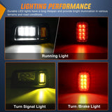 Nilight Golf Cart LED Headlight Tail Light Kit with Stop Brake Turn Signals Running Lights Horn 12V for 1993-Up Club Car DS Electric Carts, view 3