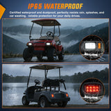 Nilight Golf Cart LED Headlight Tail Light Kit with Stop Brake Turn Signals Running Lights Horn 12V for 1993-Up Club Car DS Electric Carts, view 5