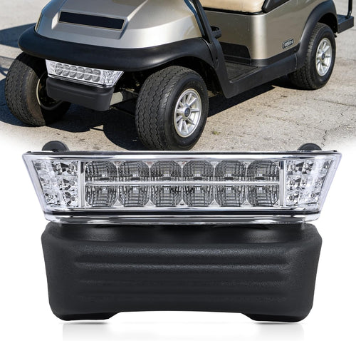 Nilight Golf Cart LED Headlight with Bumper Turn Signals Running Lights High Brightness Waterproof Plug and Play 12V for 2004-Up Club Car Precedent Electric Carts