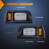 Nilight Golf Cart LED Headlights 2PCS 12V Turn Signals Club Car DS | High Brightness Waterproof Plug and Play Running Light Upgrade Easy Installation for 1993-Up Club Car DS Electric Carts, view 2